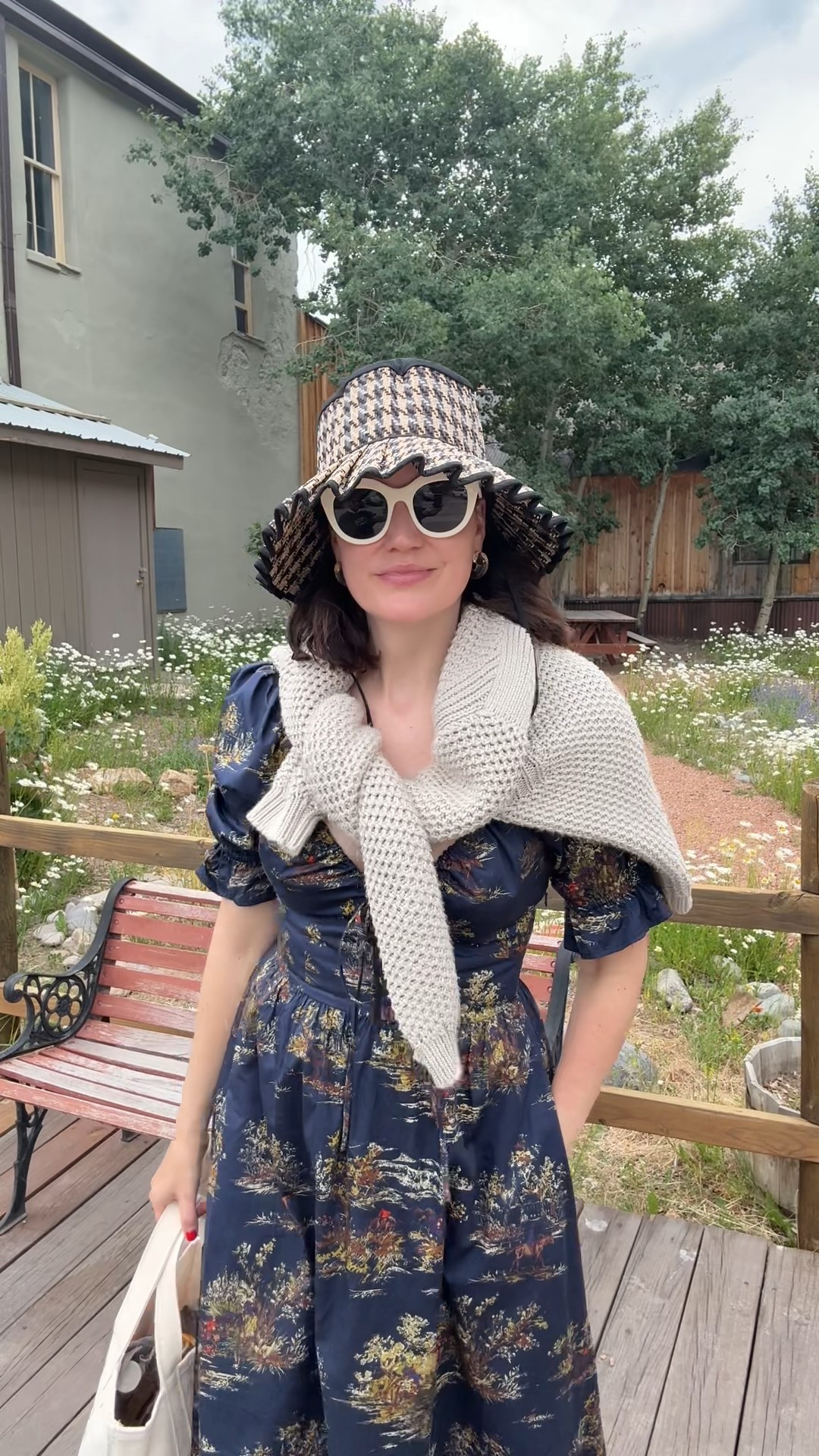 I almost never leave home without this taupe sweater- it’s the perfect weight & goes with so much! Love this sackable hat too  