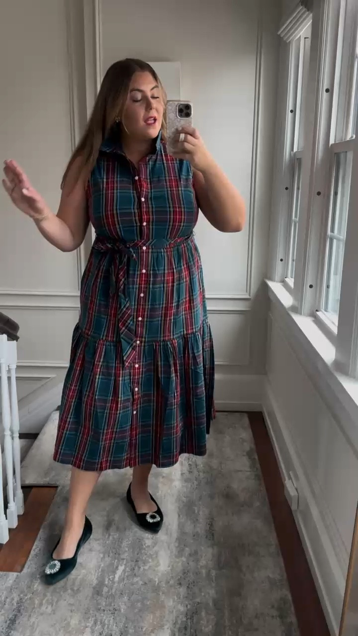 Wearing size 18 in dress—runs TTS. Perfect holiday outfit! 

#LTKMidsize #LTKStyleTip #LTKHoliday