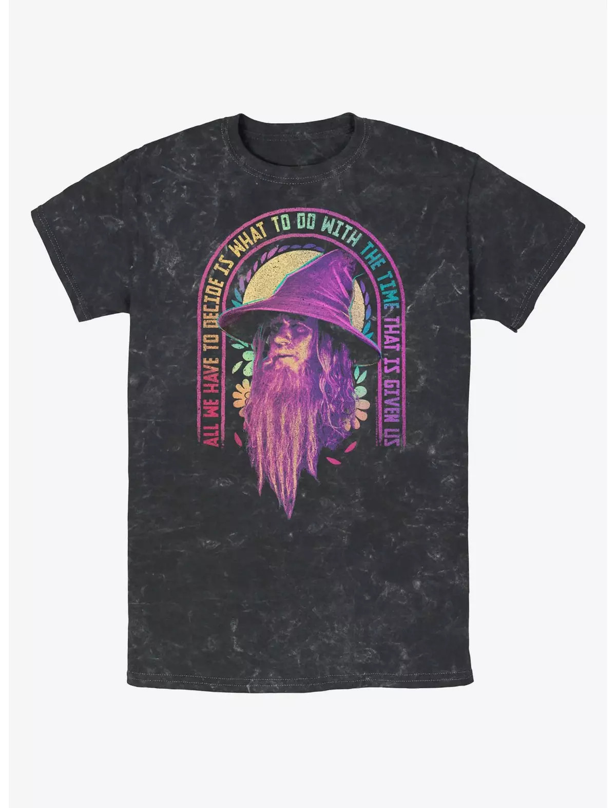 The Lord of the Rings Gandalf Decide With Time Mineral Wash T-Shirt | BoxLunch