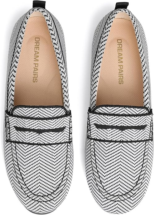 DREAM PAIRS Women Comfortable Business Knit Loafers | Amazon (US)
