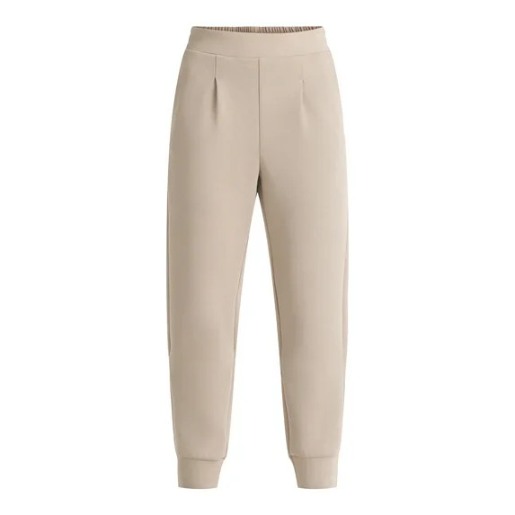 Avia Women's and Women's Plus ScubaKnit Pleat Joggers with Pockets, Size XS-4X | Walmart (US)