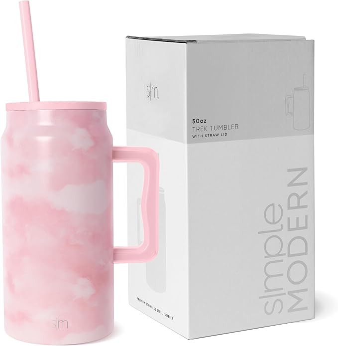 Simple Modern 50 oz Mug Tumbler with Handle and Straw Lid | Reusable Insulated Stainless Steel La... | Amazon (US)