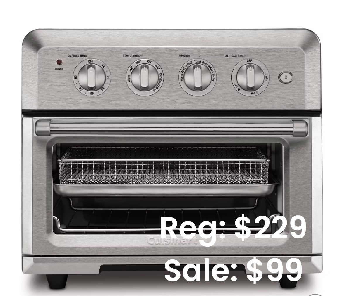 Such a great deal!! This Cuisinart air fryer toaster oven 7-1 is almost 60% off right now. 

#LTKGiftGuide #LTKHome #LTKSaleAlert