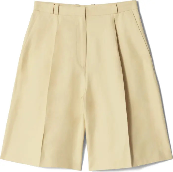 & Other Stories Cotton Blend Bermuda Shorts | Nordstrom | Nordstrom