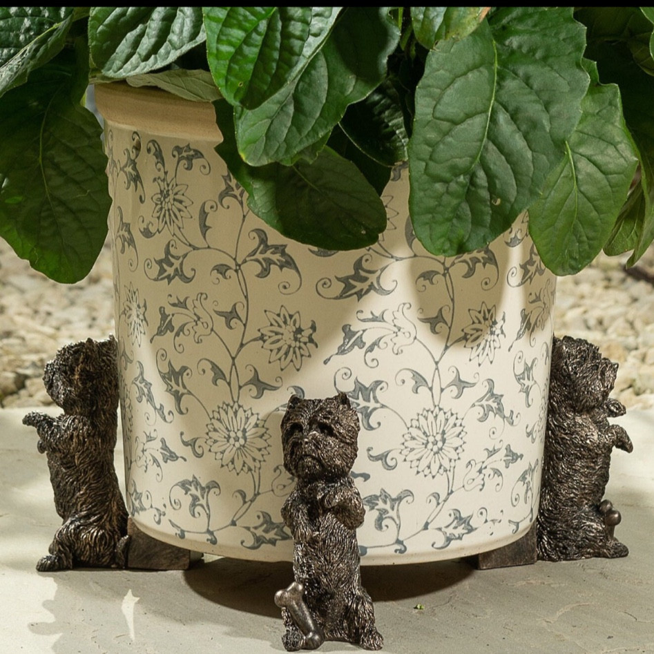 Just ordered a set of these Westie pot feet.. the perfect accent for a cachepot. Lots of breeds available! I linked a bunch of them but there are others too. Lab, cockapoo, cavalier, bichon, pug...

#LTKStyleTip #LTKHome #LTKGiftGuide