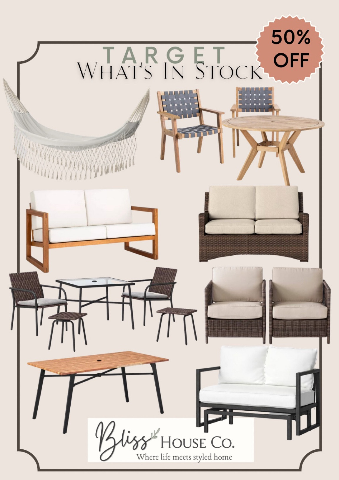 Kaufmann Wood Patio Loveseat … curated on LTK