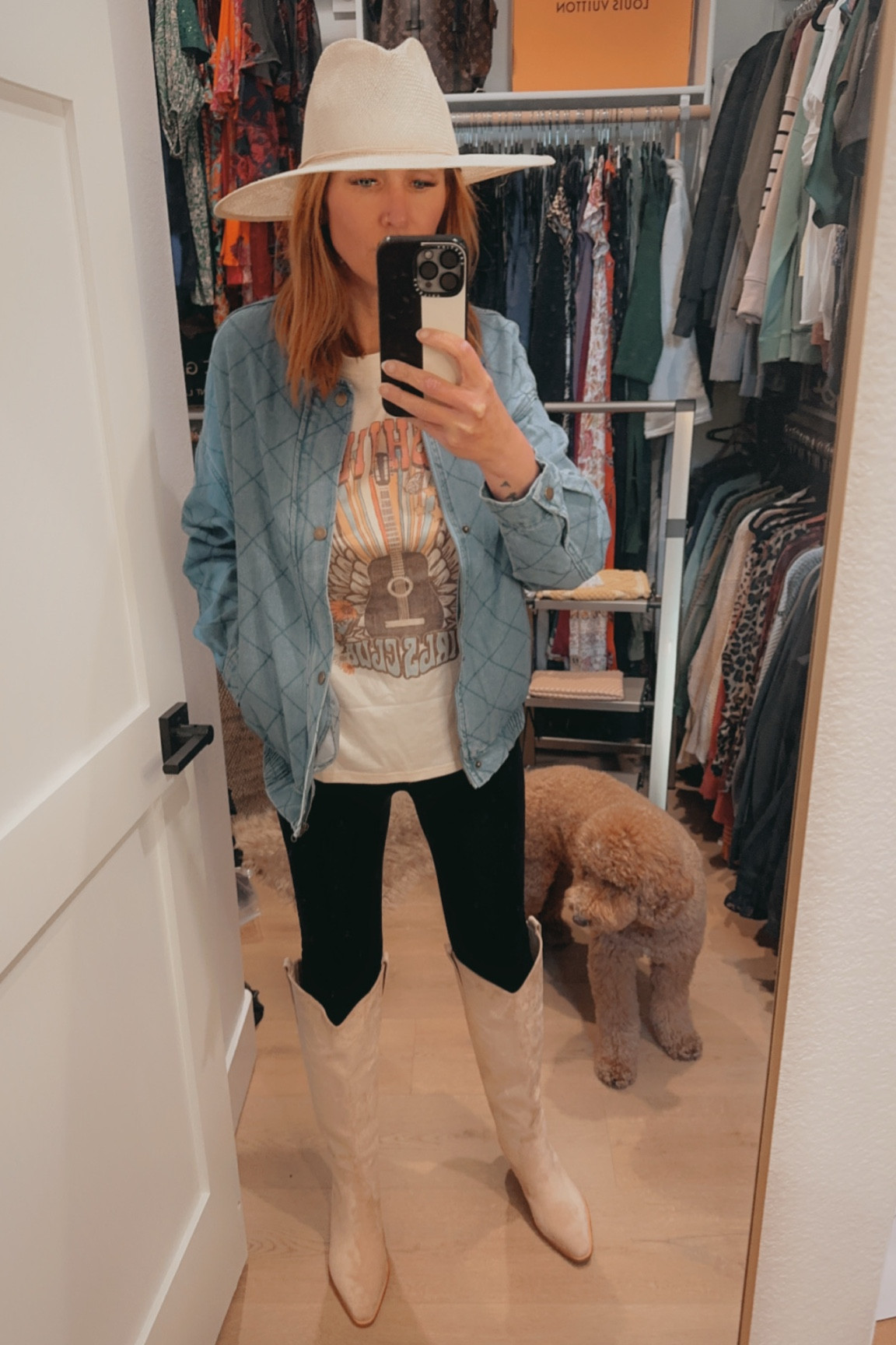 Modern Western Wear 🤠 

#cowboyhat #cowboyboots #jeanjacket

#LTKU #LTKPetite #LTKStyleTip