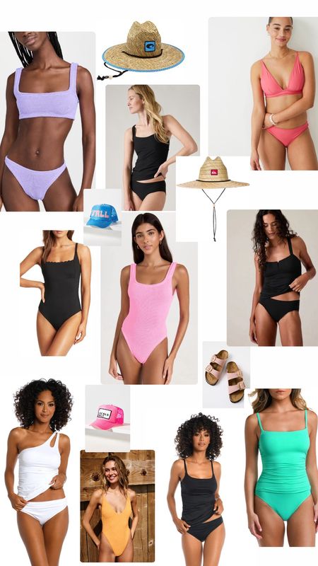 SWIM! One pics. Bikini. Hat. Birkenstocks. #nordstrom #athleta #freepeople #costa

#LTKswim #LTKstyletip #LTKfindsunder100