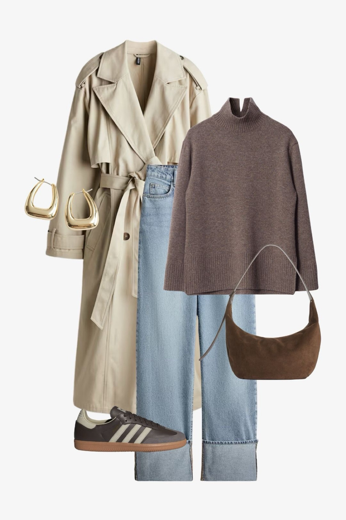 Casual way to style a trench coat for fall 🍂💫

#LTKStyleTip #LTKShoeCrush