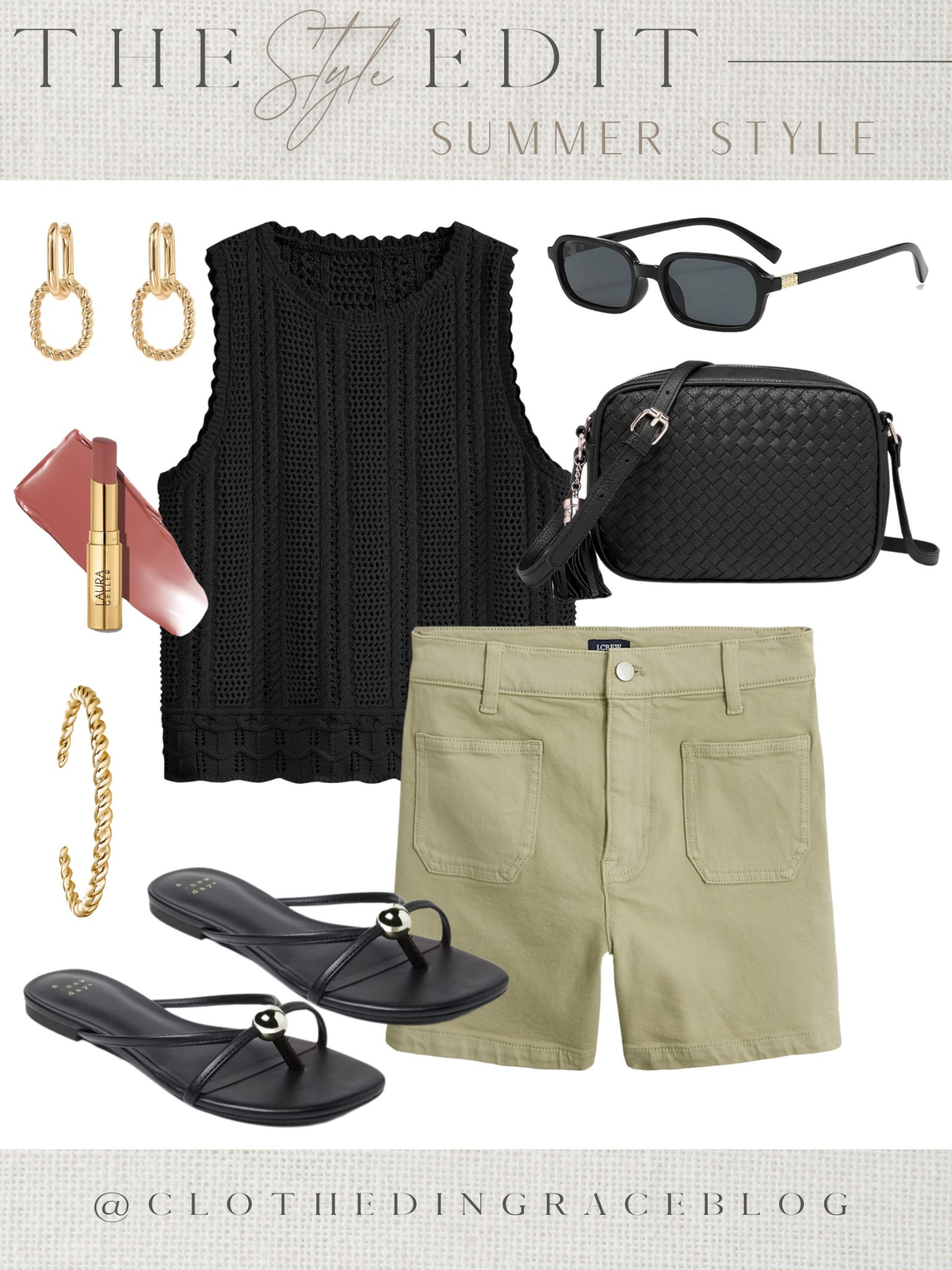 Such a cute look for summer. I love a green and black combo. 🤌🏻


#LTKFindsUnder50 #LTKStyleTip