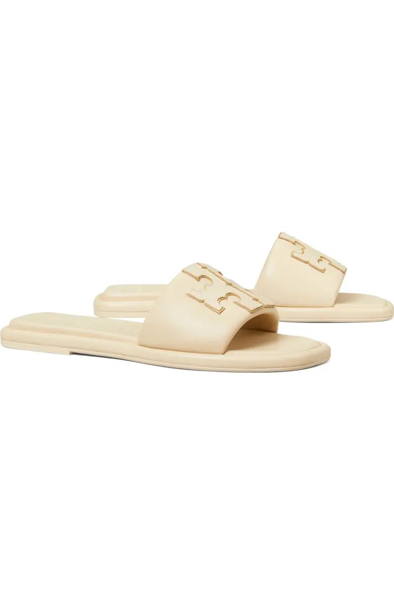 Double-T Leather Sport Slide Sandal (Women) | Nordstrom