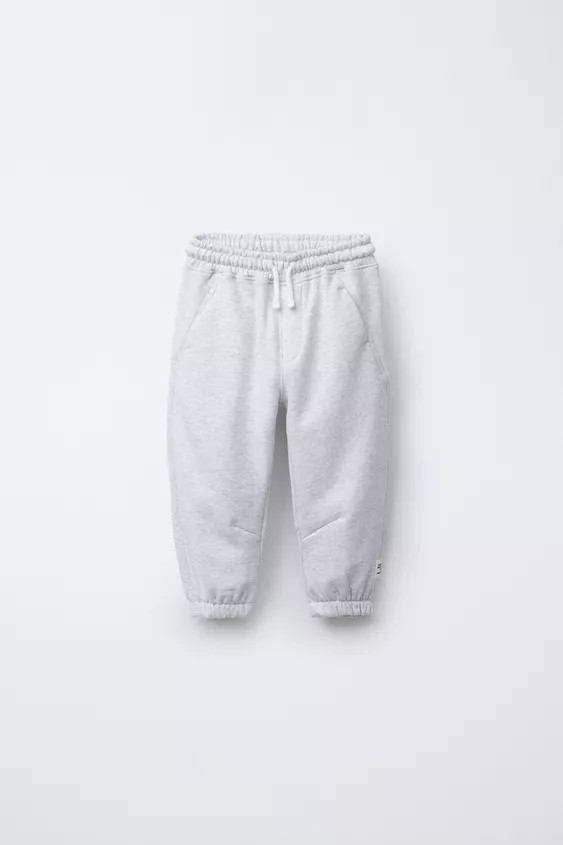 PLUSH PANTS WITH LABEL | Zara US