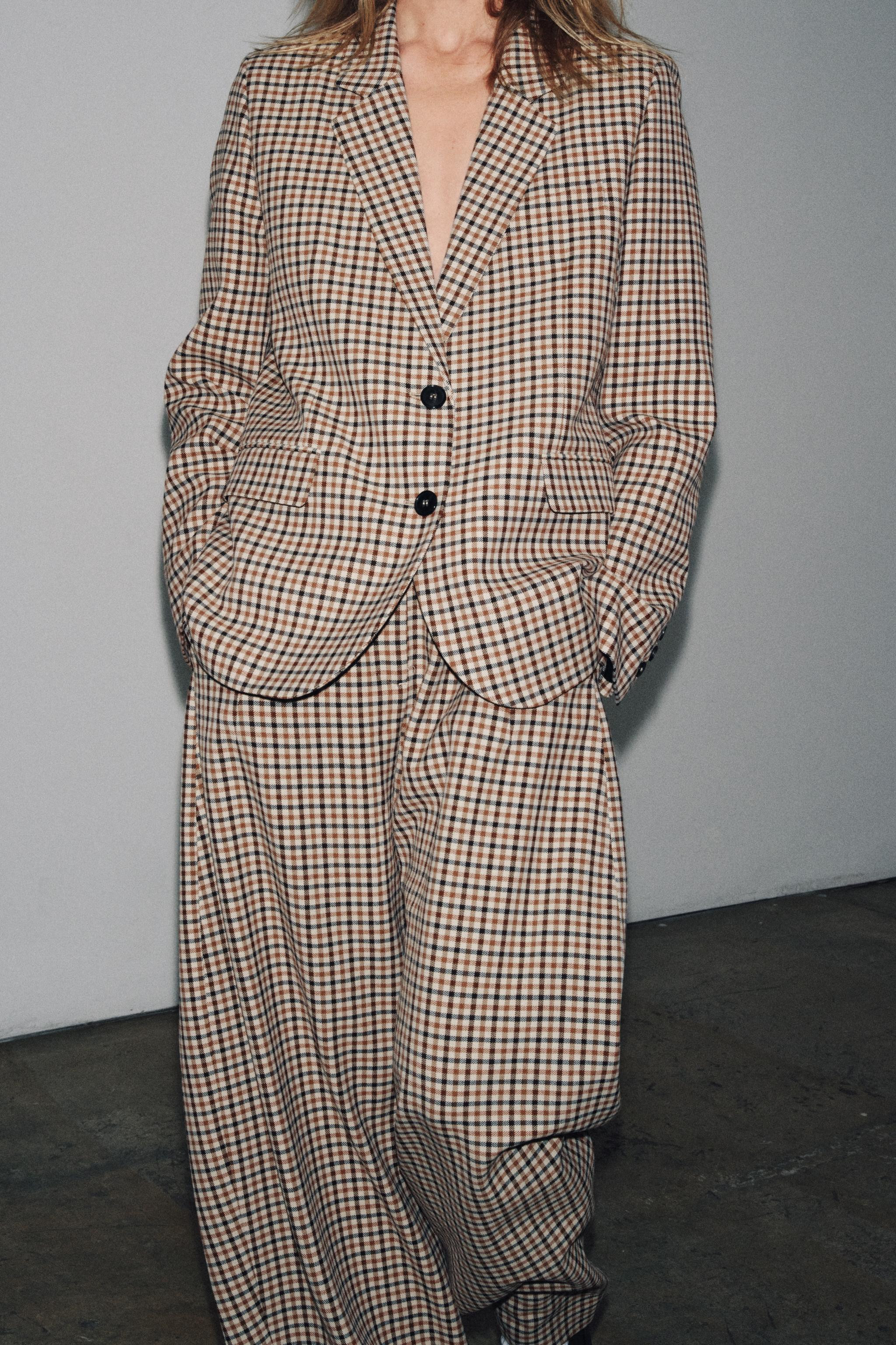 ZW COLLECTION PLAID PANTS | Zara US