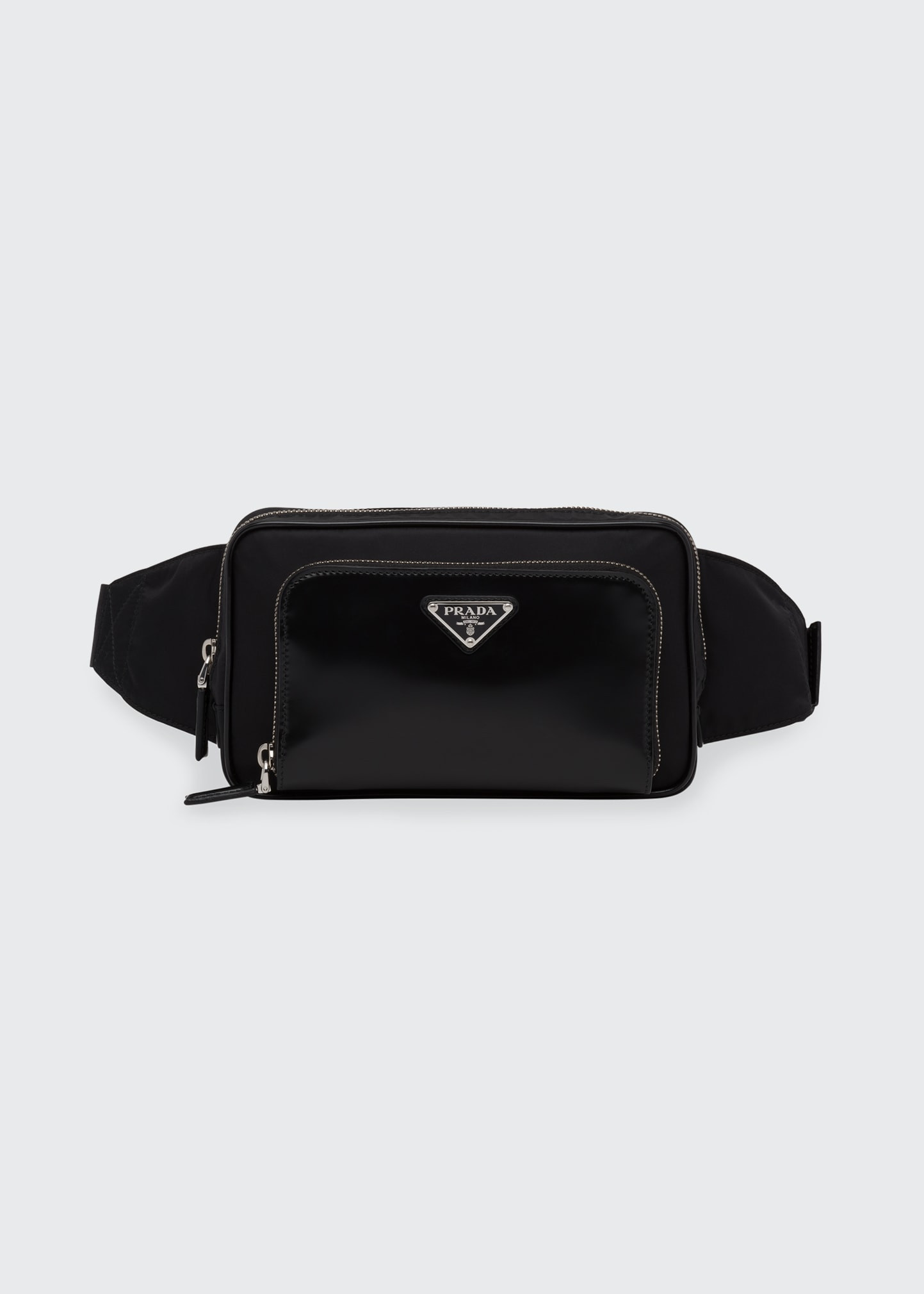 Men's Nylon & Brushed Leather Belt Bag | Bergdorf Goodman