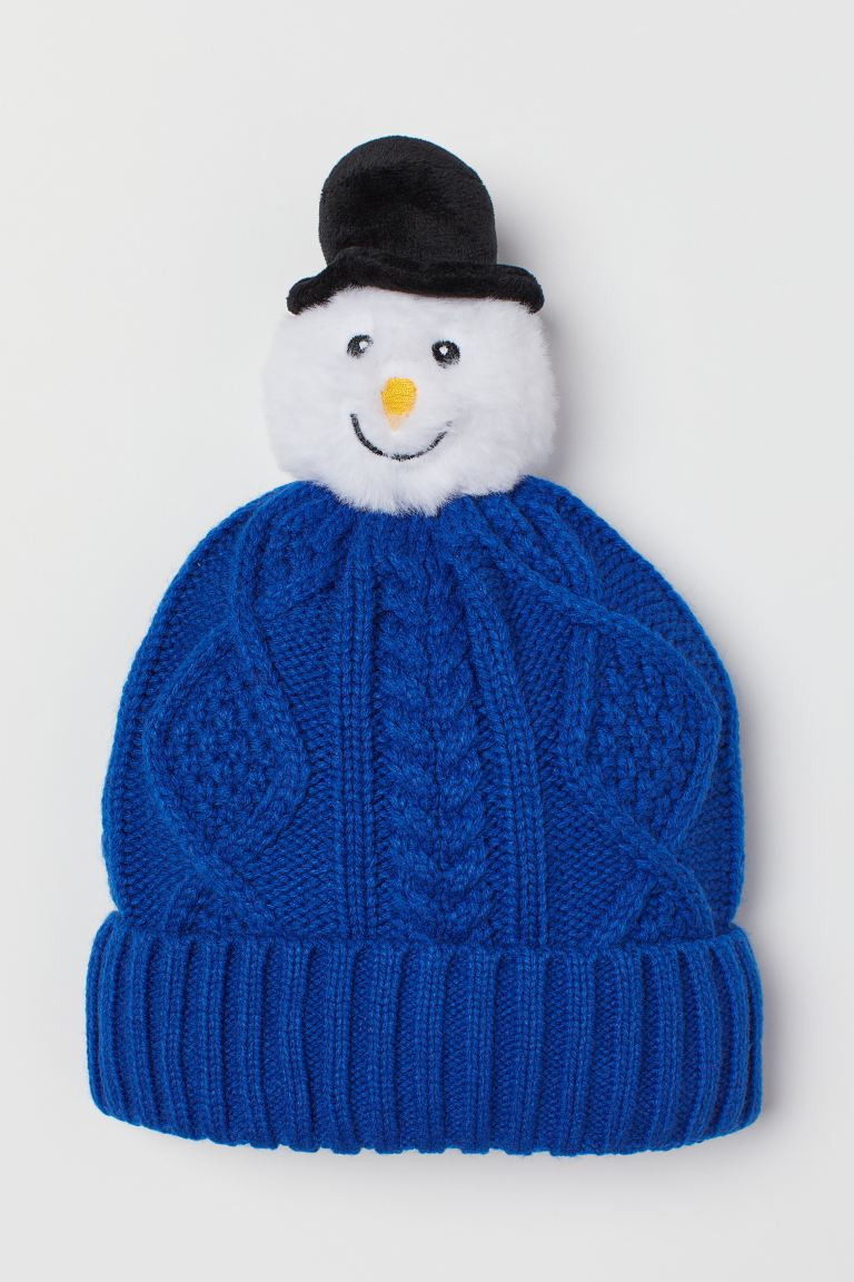 Appliquéd Cable-knit Hat | H&M (US + CA)