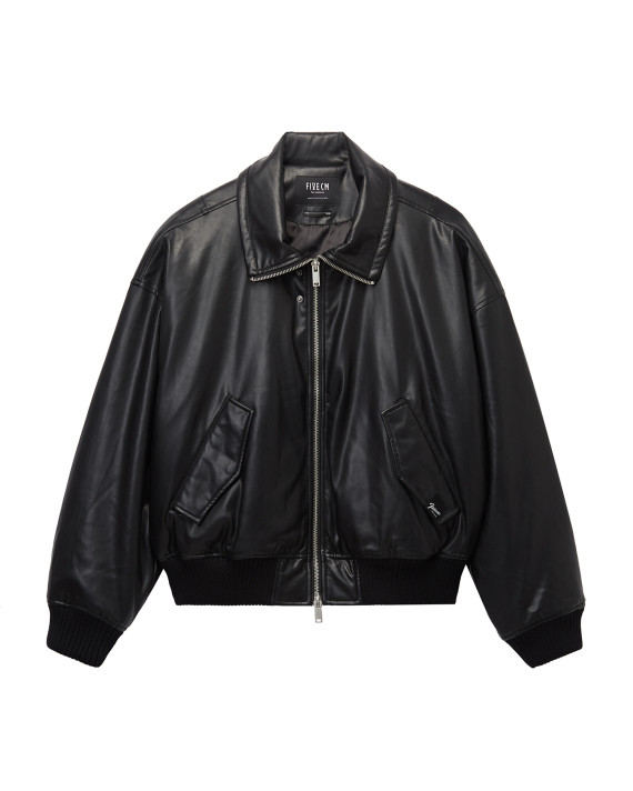 Zipped faux leather jacket | I.T ESHOP