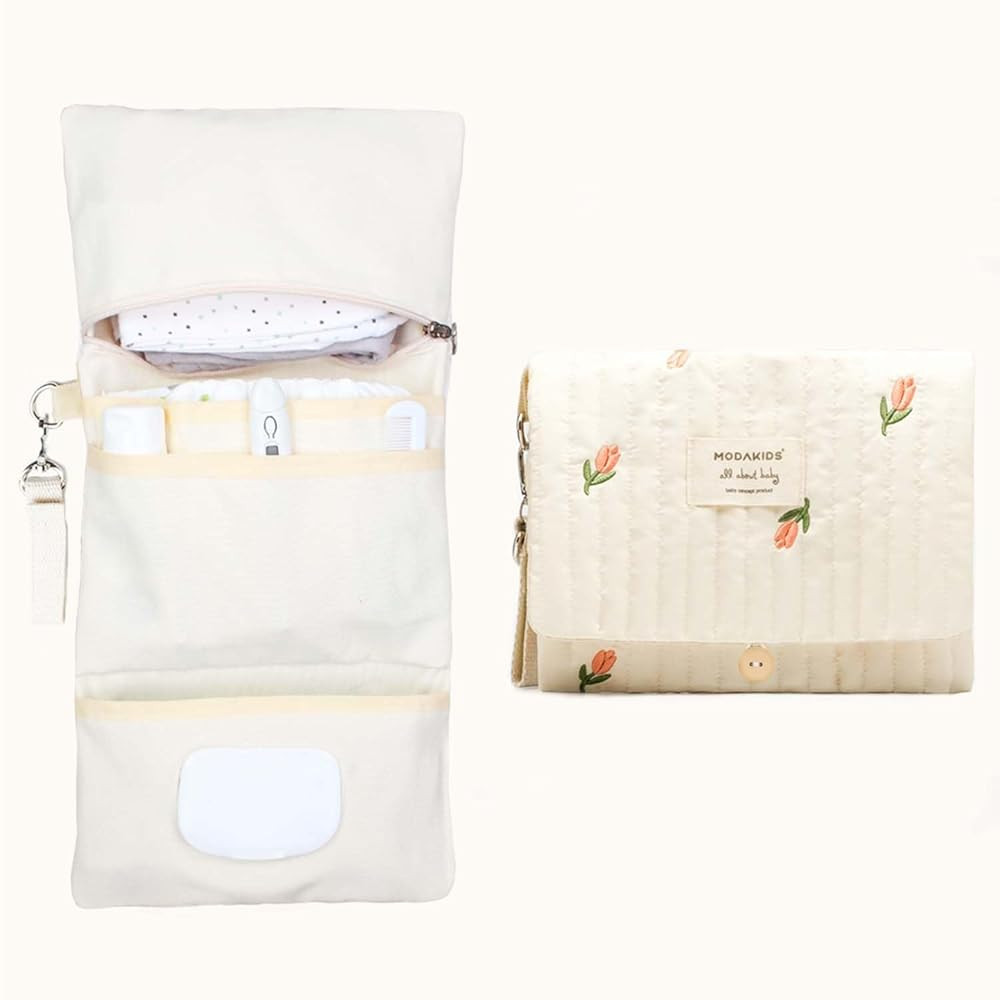 Baby Bag Organizer, Waterproof Mini Diaper, Foldable Mom Travel Set, Diaper Bag Organizer, with G... | Amazon (US)