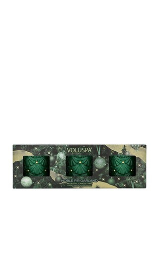 Voluspa Noble Fir Garland 3 Pedestal Set in Beauty: NA. | Revolve Clothing (Global)