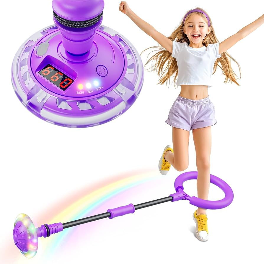 Flooyes Skip Ball for Kids, Ankle Skip Ball Toy with Counter, Timer and Cal Calculator, Girl Birt... | Amazon (US)