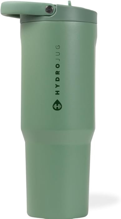 HydroJug Sport - Stainless Steel Tumbler with Straw, Vacuum Insulated, 32oz Leakproof Water Bottl... | Amazon (US)