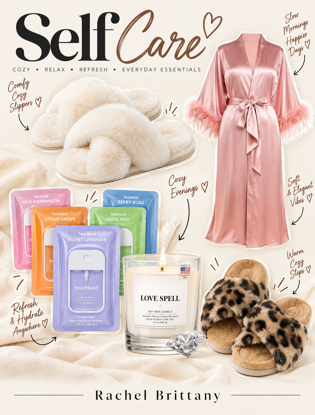 Slip into cozy relaxation with these fluffy slippers and silky robes. Perfect for a cozy night in. #SelfCare
 

 #LTKvlog #LTKU #LTKSaleAlert