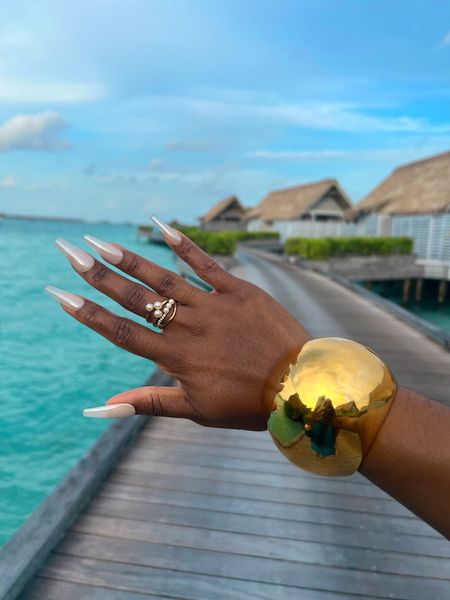 My cuff is from misho and my rings are from pandora 

#LTKStyleTip #LTKTravel