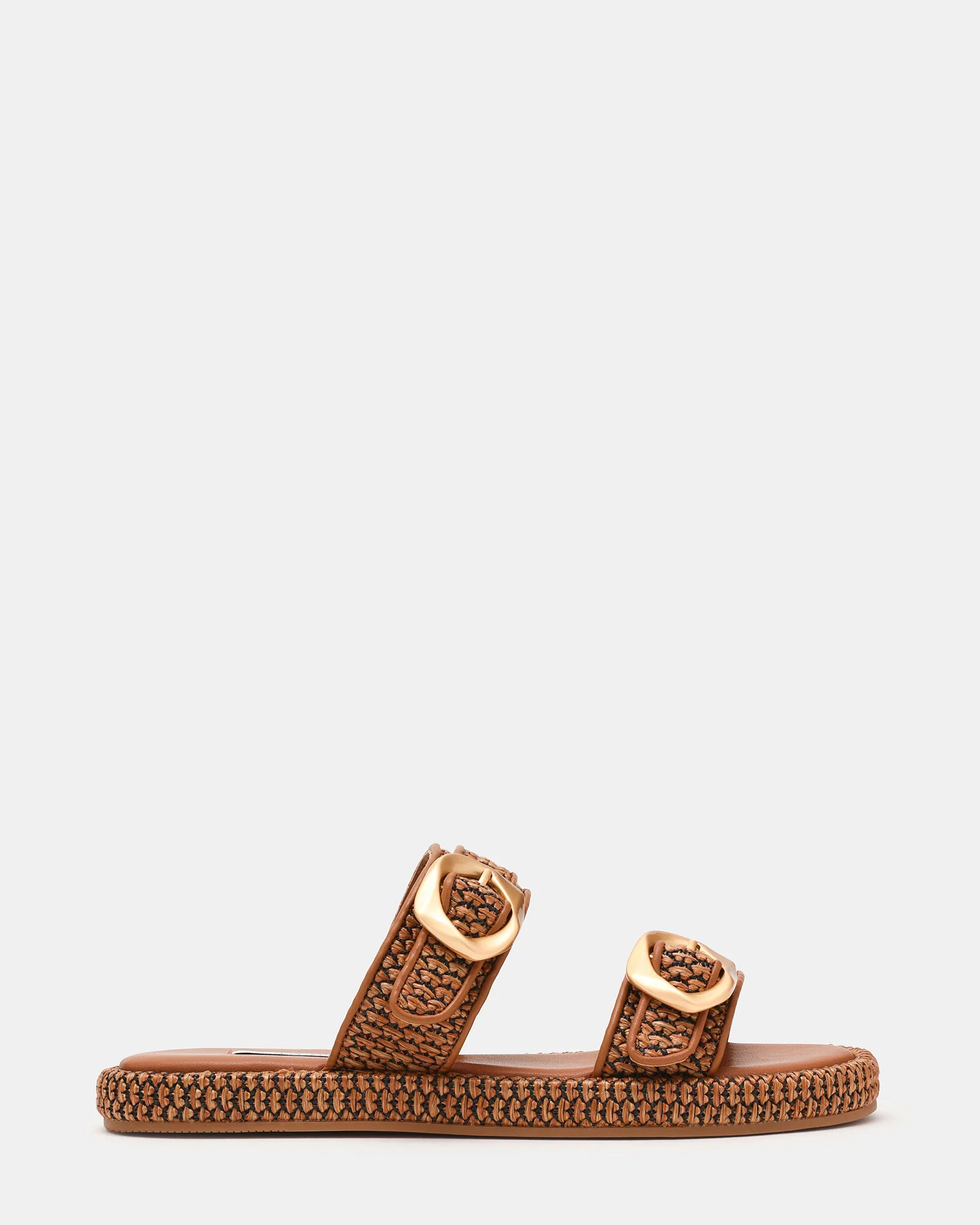 Steve Madden Women's Veya Mule Sandals - Brown Raffia - Size 9.5 - Synthetic | Steve Madden (US)