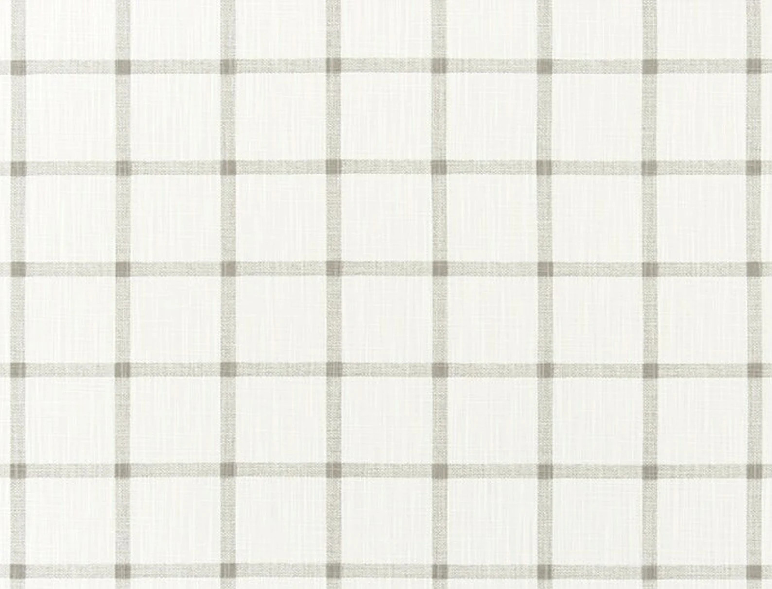 Neutral Windowpane Plaid Fabric, Premier Prints Aaron Ecru Slub Canvas, Grid, Check, Upholstery D... | Etsy (Global)