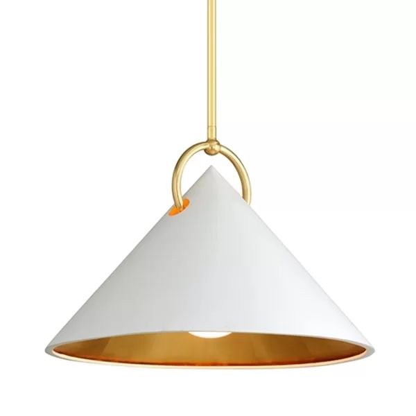 Charm 1 - Light Single Cone Pendant with Accents | Wayfair North America