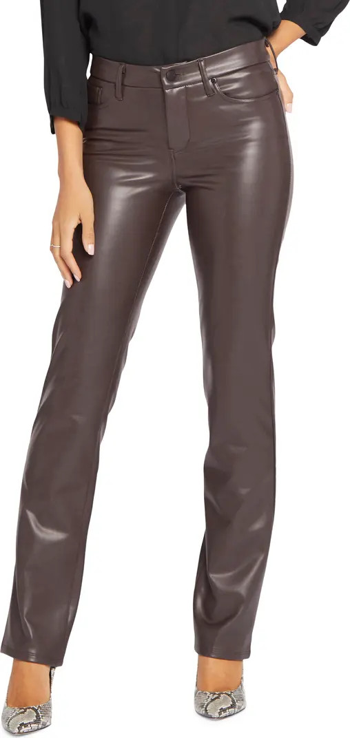 Marilyn Faux Leather Straight Leg Pants | Nordstrom