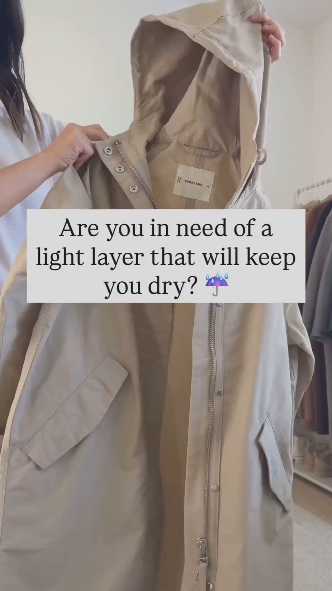 Waterproof rain jackets. How to style rain jackets. This Everlane Anorak is fantastic! Got this last year for the rainy season in California. It's thin, not lined, but I like how elevated this style is. Color is nearly sold out, but they came out with black and green this year. Wearing size xs

Look 1
Everlane Anorak xs
Everlane tee
Everlane cashmere sweater xs
Madewell 90's jeans 25, cut hems
Converse High Tops 5
Mansur Gavriel tote
YSL sunglasses

Look 2
Everlane Anorak xs
Old Navy pullover small
Amazon leggings xs
Amazon socks
New Balance 1906R sneakers 6 womens
Fine Art hat (old)
Mansur Gavriel tote

Petite style, rain jacket, fall 



#LTKPetite #LTKSaleAlert #LTKSeasonal