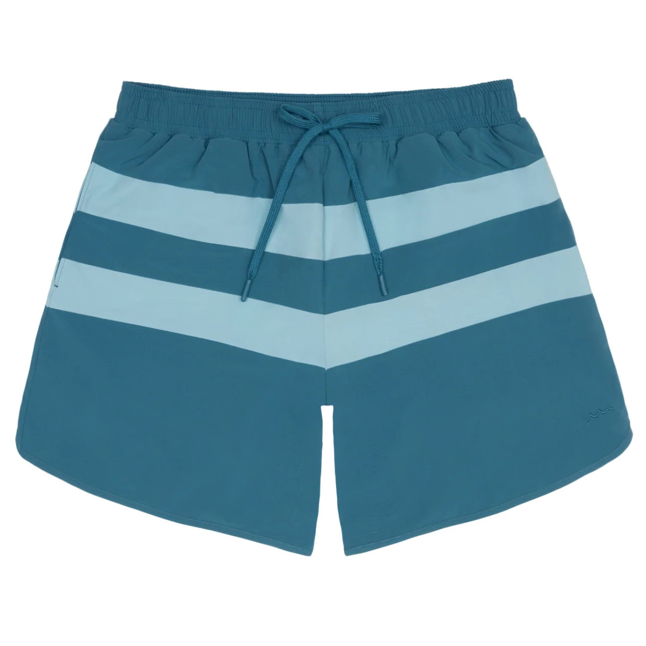 men's teal and dusk blue colorblock boardie | Minnow