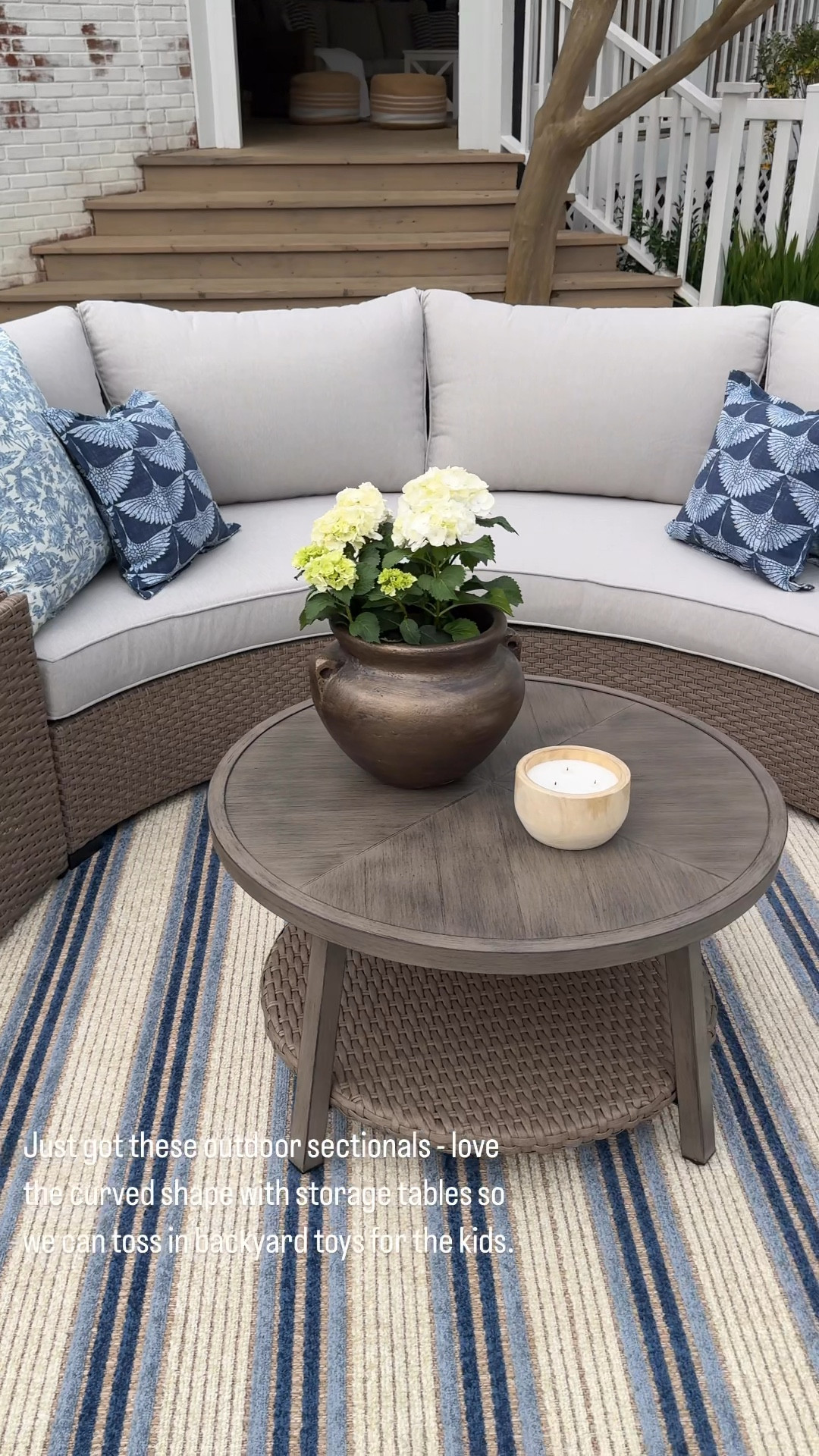 This outdoor sectional with storage is everything!! The perfect backyard toy storage setup  

#LTKSeasonal #LTKHome