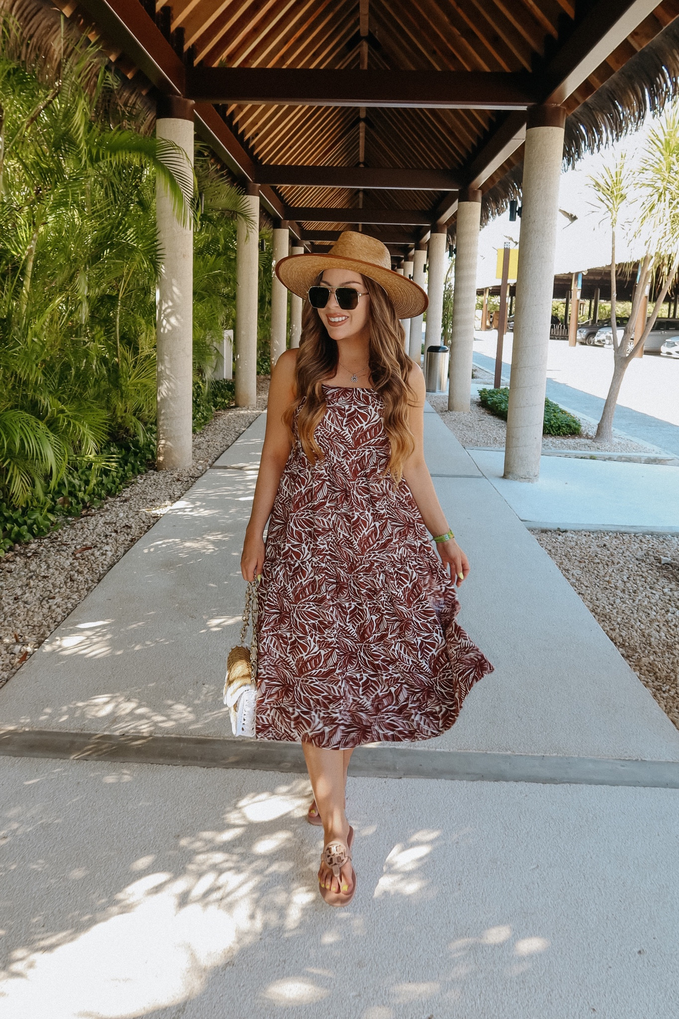 knee length dresses for ladies Round Hem Trapeze Midi Dress – The Apparel Bar