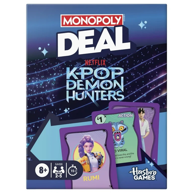 Monopoly Deal: KPop Demon Hunters Card Game, 15 Mins., Family Games for Kids and Teens, Ages 8 an... | Walmart (US)