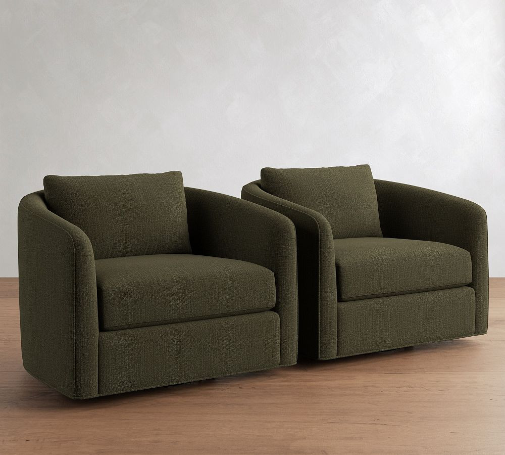 Remmy Swivel Chair | Pottery Barn (US)
