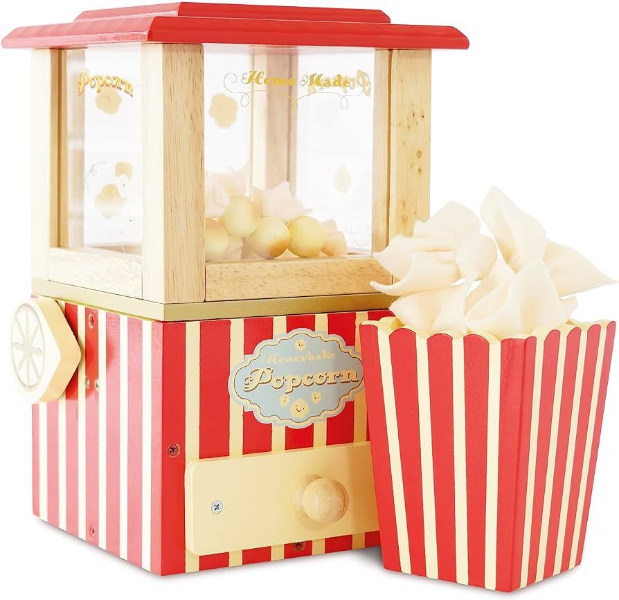 Le Toy Van - Wooden Honeybake Retro Popcorn Machine | Cinema, Kitchen Or Movies Pretend Play | Mo... | Amazon (US)