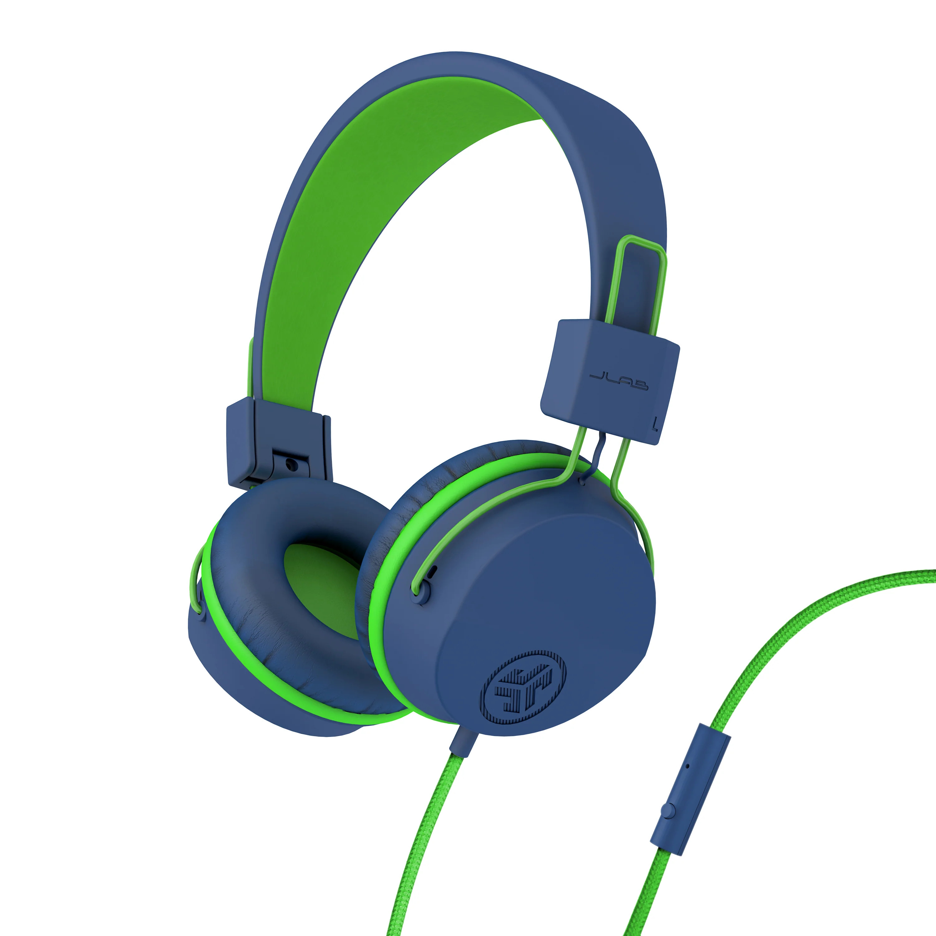 JLab JBuddies Studio On-Ear Kids Wired Type-C Headphones Blue/Green | JLab