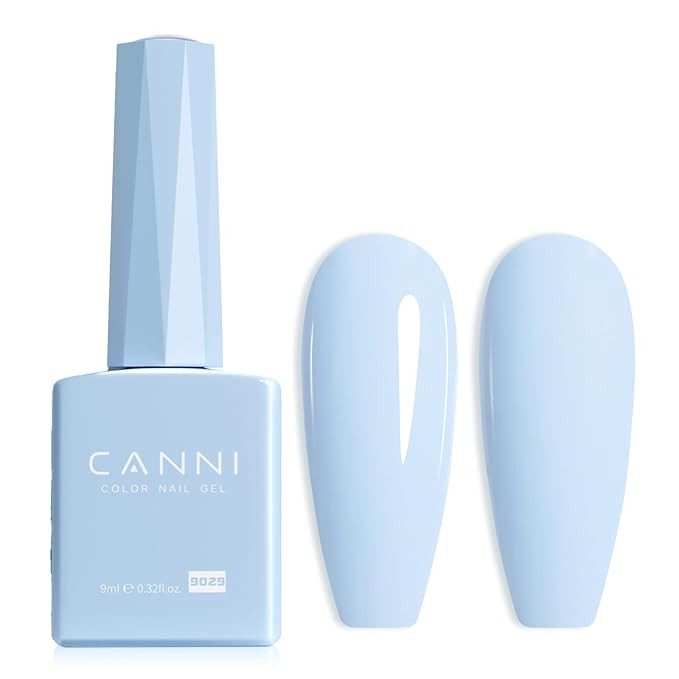 CANNI Light Blue Gel Nail Polish, 1Pcs Baby Blue Gel Polish Pastel Blue Color Nail Polish Gel Hig... | Amazon (US)