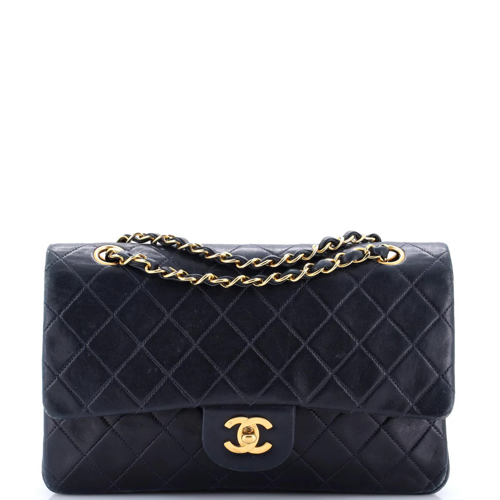 Vintage Classic Double Flap Bag Quilted Lambskin Medium | Rebag
