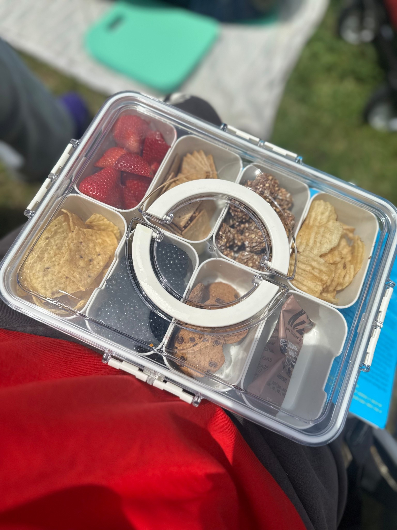 Track meet snack duty, but make it organized. 😌

I packed myself a little snack box with a mix of sweet, salty, and crunchy because these track meets be LONG and I need options 😂

Of course, I made smaller versions for my fiancé and my son because they only like certain things (picky crew lol), and then I packed extra snacks in the cooler just in case.

This has been my go-to for busy days, sports events, and running around—everything in one place, easy to grab, and no digging through bags.

Think snack box, bento snack container, mom on-the-go snacks, track meet essentials, kids snack ideas, organized snack tray, travel snack box, and everyday snack prep.

#LTKfoodie #LTKmomlife