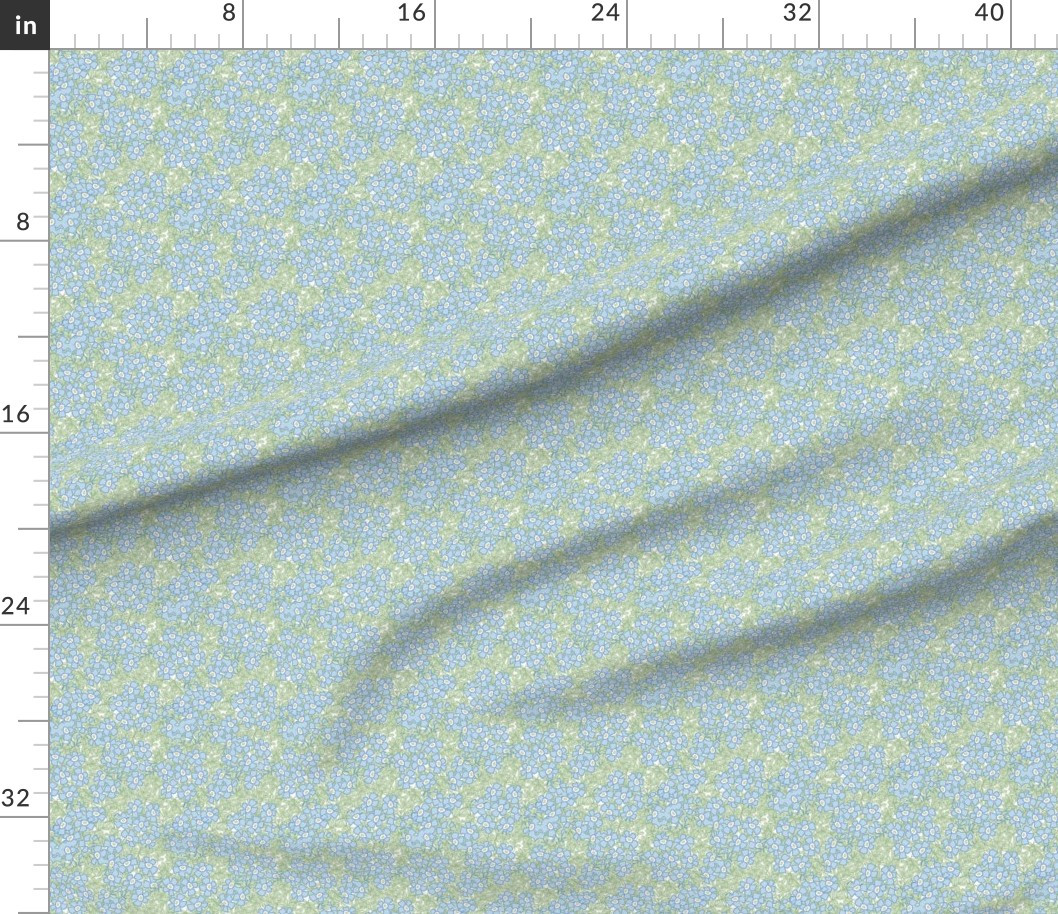 2011 forgetmenot large Fabric | Spoonflower | Spoonflower