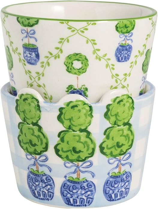 Mud Pie Ceramic Topiary Assorment Ramekin Set | Amazon (US)