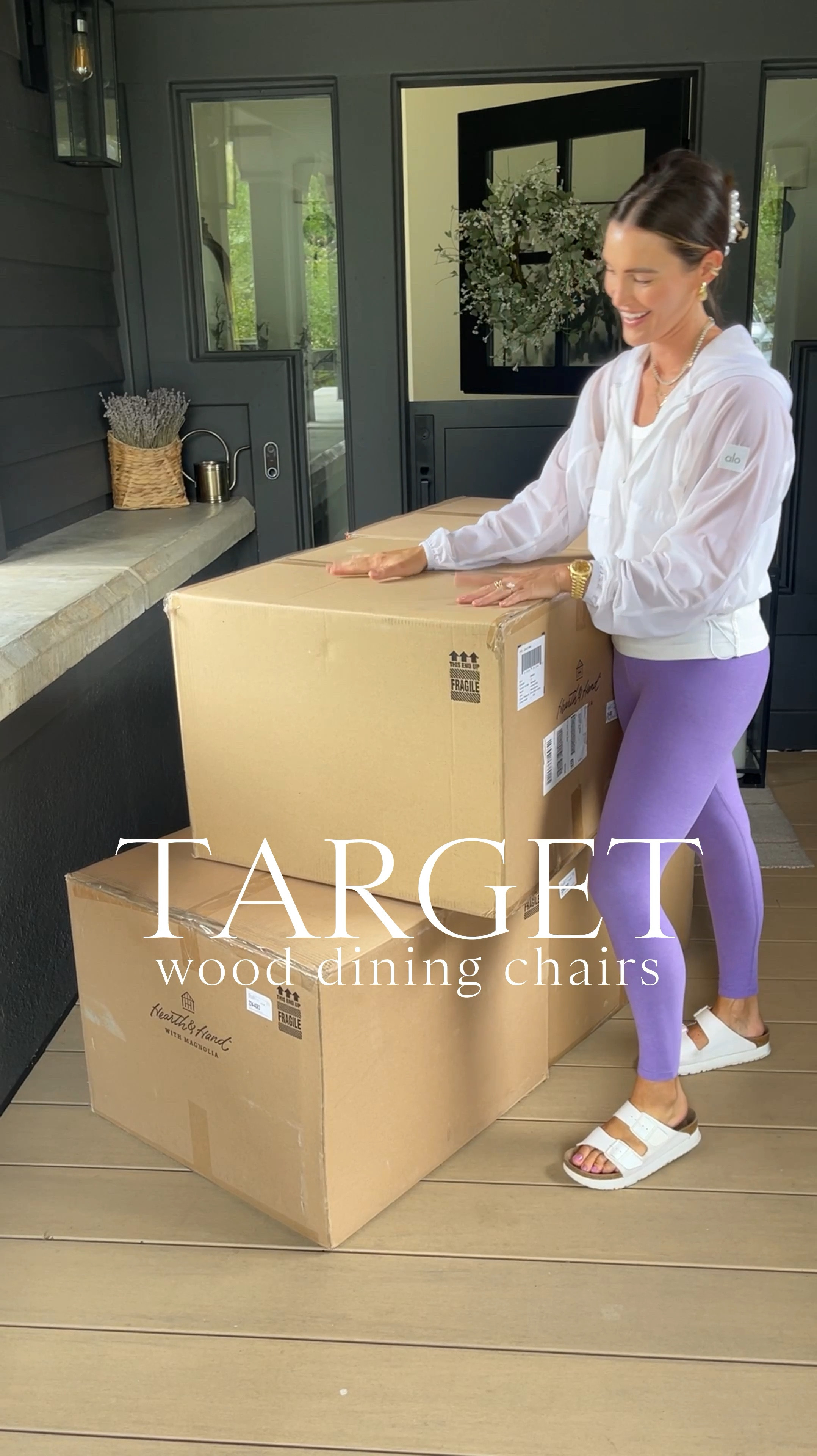 HOME \ new Target find🎯 $89 wood dining chair FTW!! See how easy they are to put together and how I styled them in my nook💁🏻‍♀️ Refresh a dining space today!

#LTKFindsUnder100 #LTKVideo #LTKHome