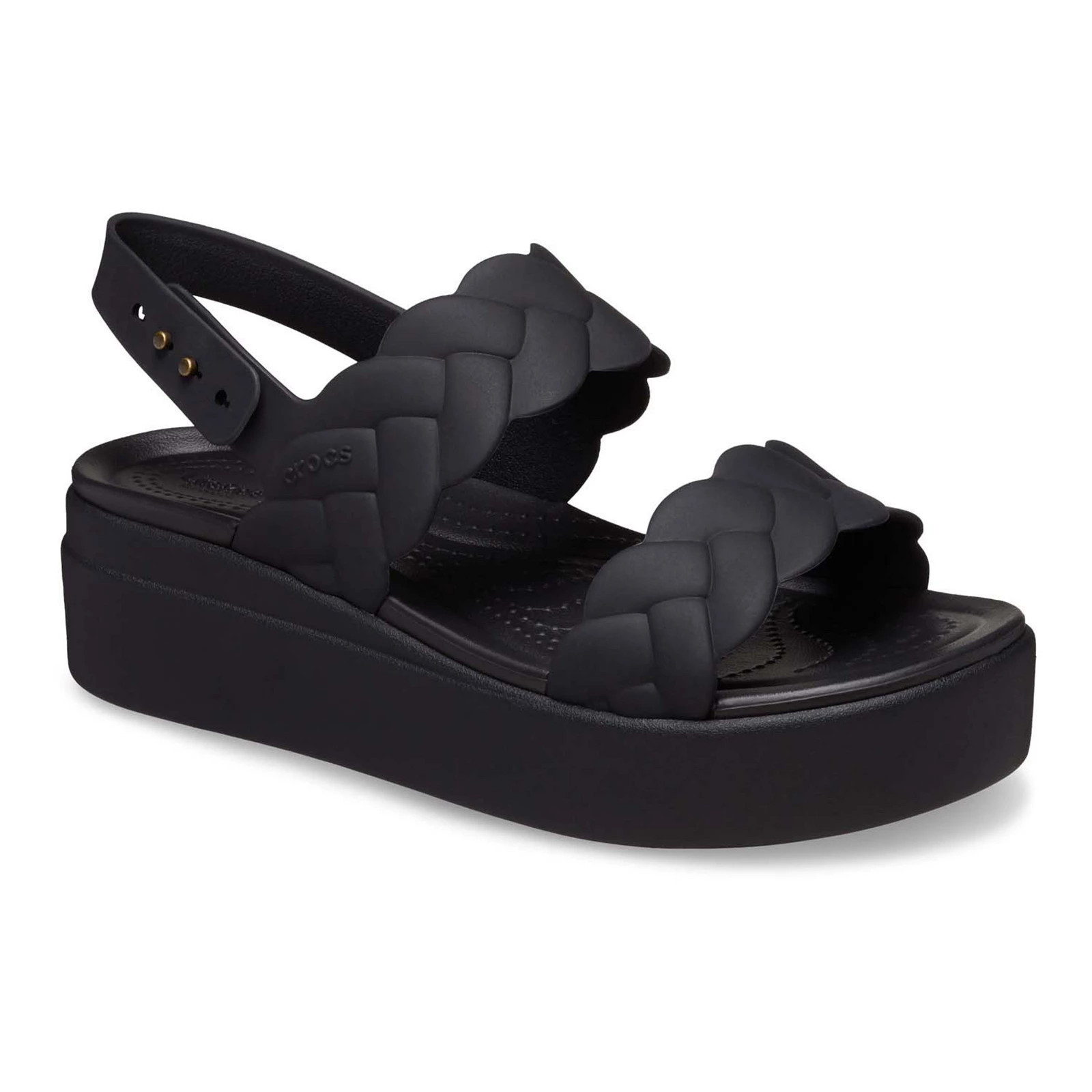 Crocs Brooklyn Woven Upper Women's Sandals, Size: 8, Black | Kohl's