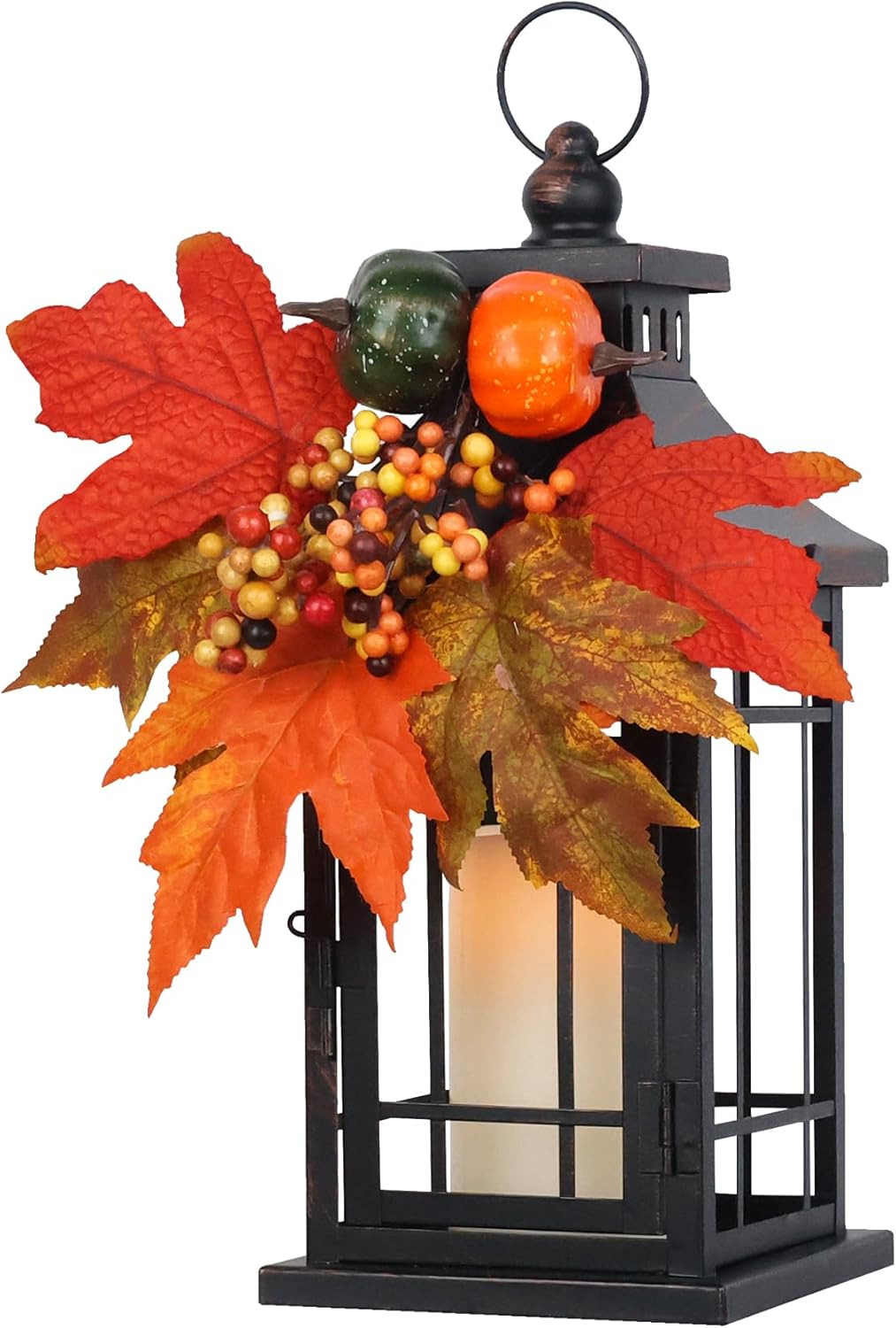 DECORKEY Fall Decorations for Home, Candle Lantern Decorative Thanksgiving Indoor Outdoor Decor, ... | Amazon (US)