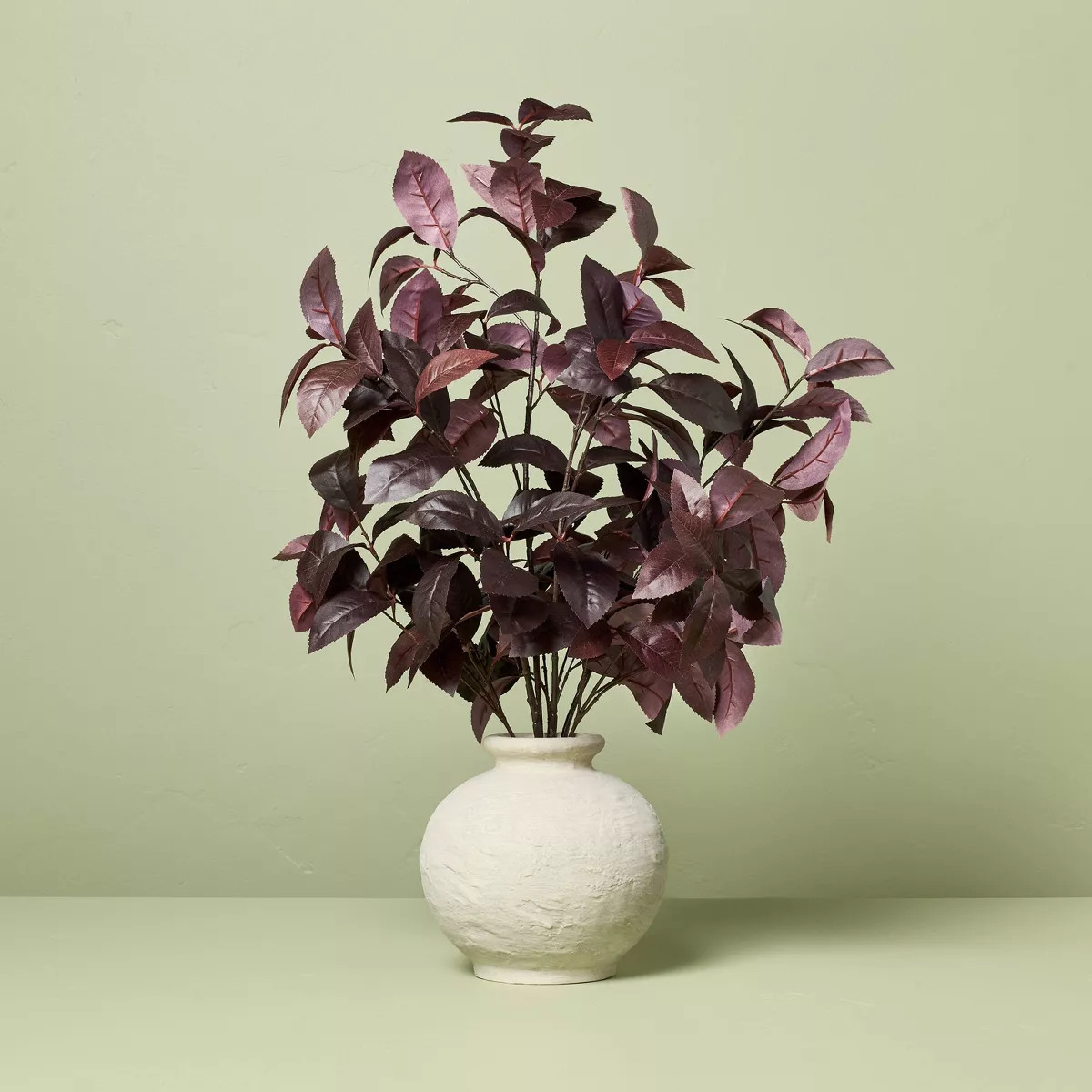 Black Plum Leaf Artificial Fall Arrangement - Hearth & Hand™ with Magnolia | Target