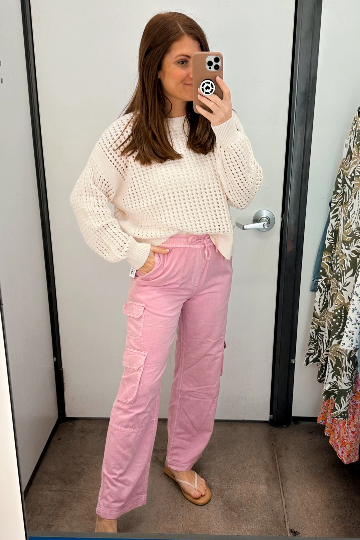 These lightweight cargo pants are so good! They came home with me! Sizes down to an xsmall! Comes in more colors! 

This open stitch pullover sweater is the best! Grab one every year! Sized up to a medium to have a slouchier fit! 

#LTKSeasonal #LTKfindsunder50 #LTKstyletip