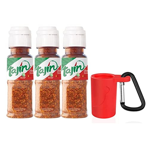 Mini Tajin Bottle With Keychain - Includes (.35oz) Bottle of Tajin and Portable Travel Keychain - Tajin Keychain Mini Bottle - Mini Tajin Seasoning On The Go - Miniature Tajin Bottle (3 Pack) | Amazon (US)