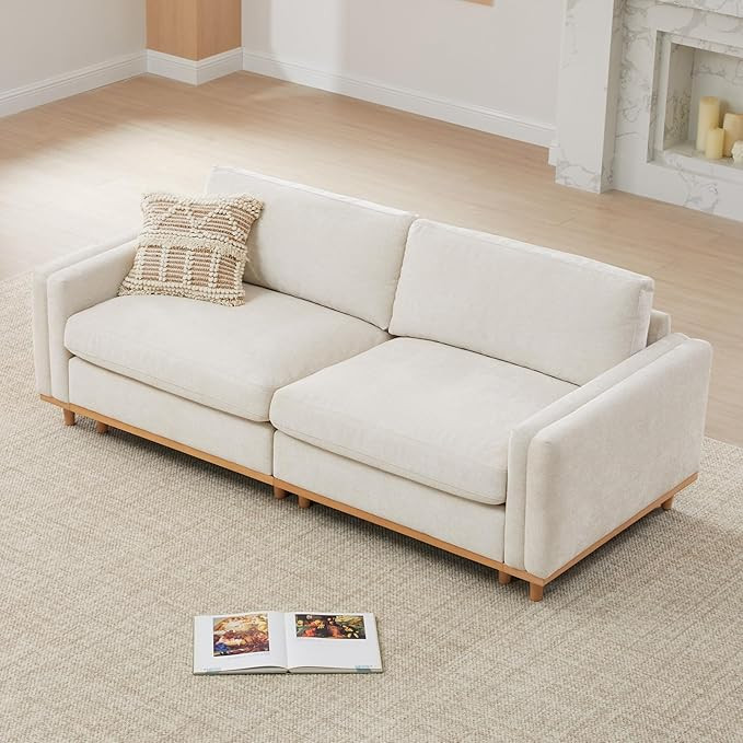 CHITA Super Large Luxury Loveseat Sectional Modular Sofa, Down Filled Modern Sofa, Deep Seat Comf... | Amazon (US)